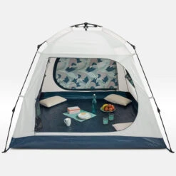 Quechua Abri De Camping 4 Places - Base Easy Fresh - Polyvalent, Instantané à Arceaux -Aktive Magasin abri de camping 4 places base easy fresh polyvalent instantane a arceaux 2