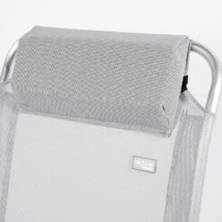 AKTIVE - Chaise Pliante Haute Avec Dossier Haut Réglable 5 Positions, Gris -Aktive Magasin aktive chaise pliante haute avec dossier haut reglable 5 positions gris 4