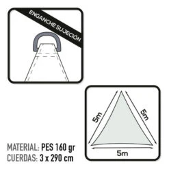 Auvent Triangulaire En Polyester Aktive Garden Coloris Blanc -Aktive Magasin auvent triangulaire en polyester aktive garden coloris blanc 2