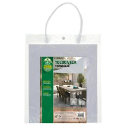 Auvent Triangulaire En Polyester Aktive Garden Coloris Blanc -Aktive Magasin auvent triangulaire en polyester aktive garden coloris blanc 3