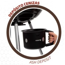 Barbecue Portable Rond Au Charbon De Bois Avec Couvercle Aktive -Aktive Magasin barbecue portable rond au charbon de bois avec couvercle aktive 4