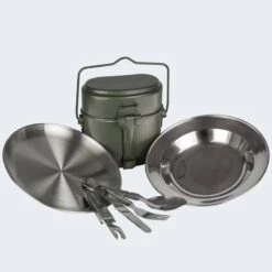 Batterie De Cuisine De Camping, Assiette Plate & Creuse Et Couverts Set -Aktive Magasin batterie de cuisine de camping assiette plate and creuse et couverts set 2