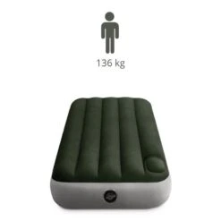 Intex Downy Jr. Twin Airbed - Lit Gonflable - 191x76x25cm - Avec Accessoires -Aktive Magasin downy jr twin airbed lit gonflable 191x76x25cm avec accessoires 2