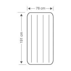 Intex Downy Jr. Twin Airbed - Lit Gonflable - 191x76x25cm - Avec Accessoires -Aktive Magasin downy jr twin airbed lit gonflable 191x76x25cm avec accessoires 3