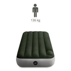 Intex Downy Twin Airbed With Foot BIP - Lit Gonflable - 191x99x25cm - Avec Accessoires -Aktive Magasin downy twin airbed with foot bip lit gonflable 191x99x25cm avec accessoires 2
