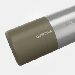 Quechua Gourde Isotherme Inox 1L Bouchon à Ouverture Rapide Pour La Randonnée - Kaki -Aktive Magasin gourde isotherme inox 1l bouchon a ouverture rapide pour la randonnee kaki 2