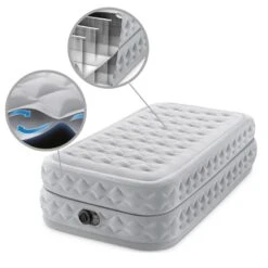 Intex Matelas Gonflable - 1-Person - 99 X 191 X 51 Cm - Gris -Aktive Magasin intex matelas gonflable 1 person 99 x 191 x 51 cm gris 4