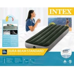 Matelas Gonflable - Intex Prestige Downy -1 Personne - 76x191x25 Cm (BxLxH) -Aktive Magasin matelas gonflable intex prestige downy 1 personne 76x191x25 cm bxlxh 4