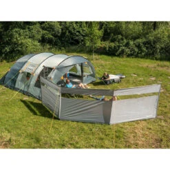 Paravent De Camping Bora - Brise-Vue - 4,5 X 1,4 M - Résistant Au Vent - Gris -Aktive Magasin paravent de camping bora brise vue 45 x 14 m resistant au vent gris 3