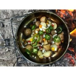 Pathfinder Poêle à Frire Pliable En Acier Inoxydable Avec Couvercle -Aktive Magasin pathfinder poele a frire pliable en acier inoxydable avec couvercle 2