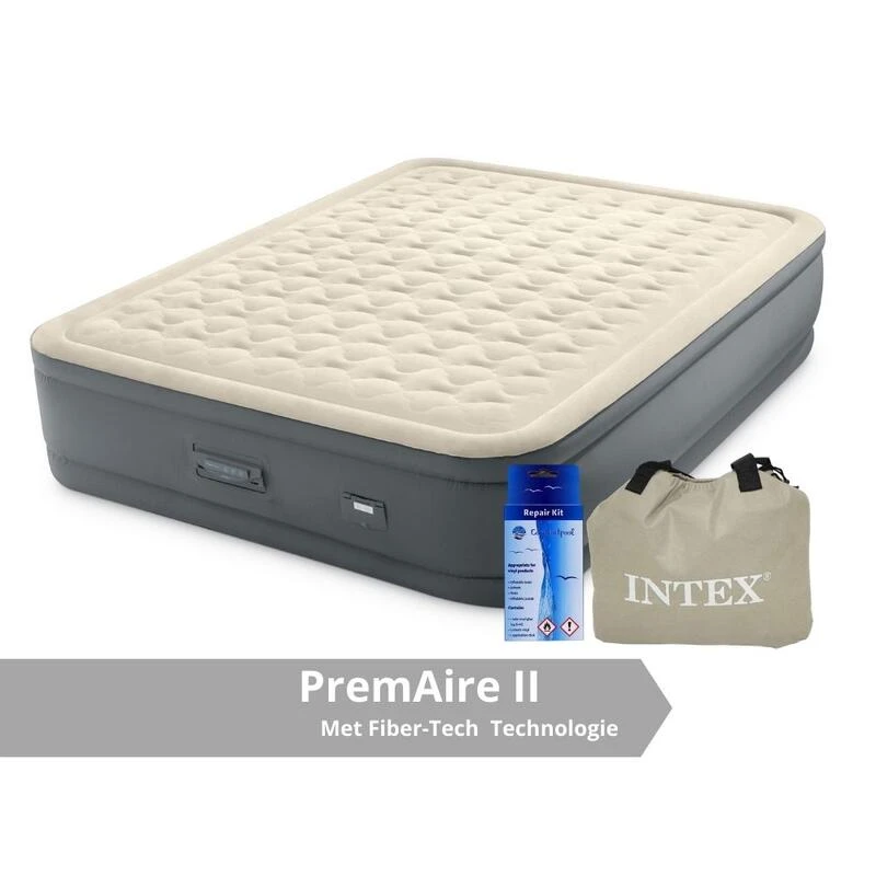 Intex Premaire II - Lit Gonflable - 203x152x46cm - Compris Les Accessoires 3 Intex Premaire II - Lit Gonflable - 203x152x46cm - Compris Les Accessoires