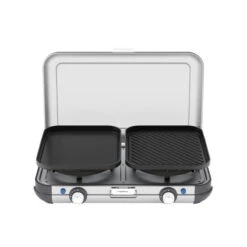 Campingaz Réchaud De Camping à Gaz 2 Feux Camp & Grill - Plancha, Grill Et Wok -Aktive Magasin rechaud de camping a gaz 2 feux camp and grill plancha grill et wok 3