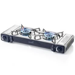 Set Réchaud à Gaz 2 Feux - Skandika Brann - Camping - Allumage Piezo - Mallette -Aktive Magasin set rechaud a gaz 2 feux skandika brann camping allumage piezo mallette 2