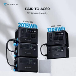 Station Électrique Portable BLUETTI AC60+B80+PV200,IP65 Générateur Solaire -Aktive Magasin station electrique portable bluetti ac60b80pv200ip65 generateur solaire 5