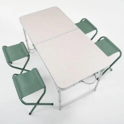 Quechua TABLE DE CAMPING PLIANTE - 4 TABOURETS - 4 À 6 PERSONNES -Aktive Magasin table de camping pliante 4 tabourets 4 a 6 personnes 4
