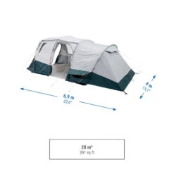 Quechua Tente à Arceaux De Camping - Arpenaz 6.3 F&B - 6 Personnes - 3 Chambres -Aktive Magasin tente a arceaux de camping arpenaz 63 f and b 6 personnes 3 chambres 2