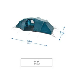 Quechua Tente à Arceaux De Camping - Arpenaz 8.4 - 8 Personnes - 4 Chambres -Aktive Magasin tente a arceaux de camping arpenaz 84 8 personnes 4 chambres 2