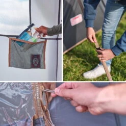 Tente Coleman 8 Personnes Octagon Gris -Aktive Magasin tente coleman 8 personnes octagon gris 5