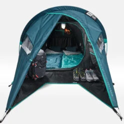 Quechua Tente De Camping - MH100 XL - 2 Places - Fresh & Black -Aktive Magasin tente de camping mh100 xl 2 places fresh and black 4