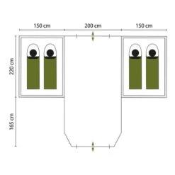 Tente Dôme Hammerfest 4 Plus - Camping - 2 Cabines - 4 Personnes - 2 Entrées -Aktive Magasin tente dome hammerfest 4 plus camping 2 cabines 4 personnes 2 entrees 6