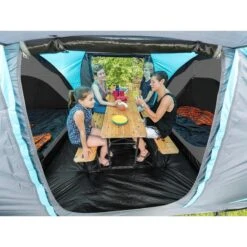 Tente Dôme Hammerfest 4 Sleeper Protect - Sol Cousu - 4 Pers - 2 Cabines Noires -Aktive Magasin tente dome hammerfest 4 sleeper protect sol cousu 4 pers 2 cabines noires 2