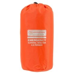 HIGHLANDER Tente D'urgence Abri De Survie 4-5 Personnes - Orange -Aktive Magasin tente durgence abri de survie 4 5 personnes orange 1