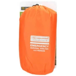 HIGHLANDER Tente D'urgence Abri De Survie 4-5 Personnes - Orange -Aktive Magasin tente durgence abri de survie 4 5 personnes orange 4
